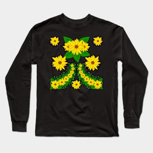 sunflowers blossom sunflower floral pattern flower Long Sleeve T-Shirt